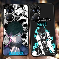 blue lock anime phone case for huawei p20 p30 p50 pro p20 p30 p40 lite y6 y7 y9 y7a y6p y9s 2019 p smart z 2021 soft cover coque