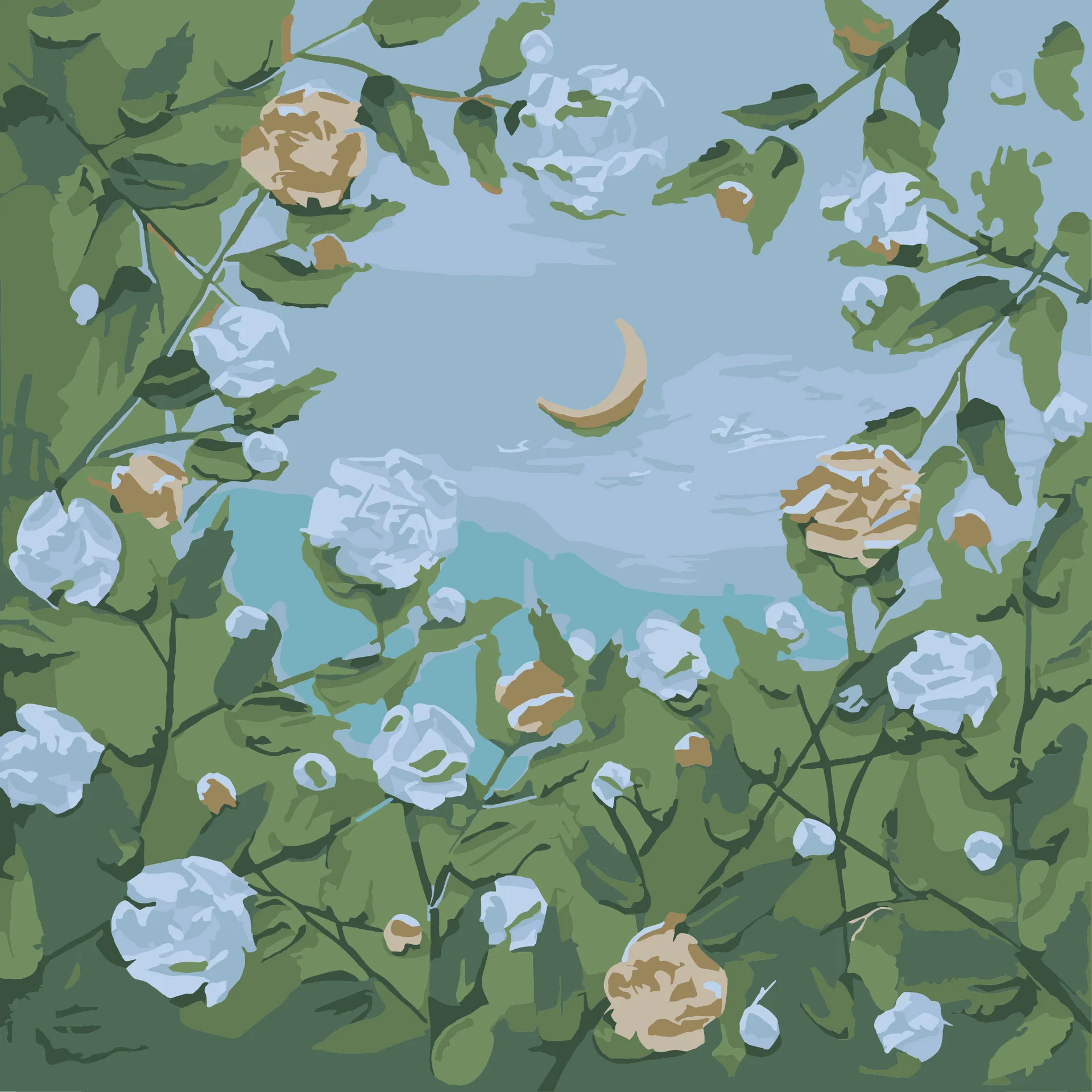 

Ann20406-Tulip diy digital oil painting oil painting acrylic flower painting explosion hand-filled landscape painting