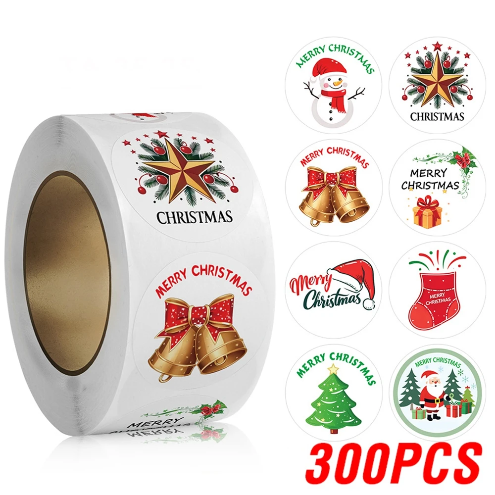 

Круглые рождественские наклейки 1 дюйм