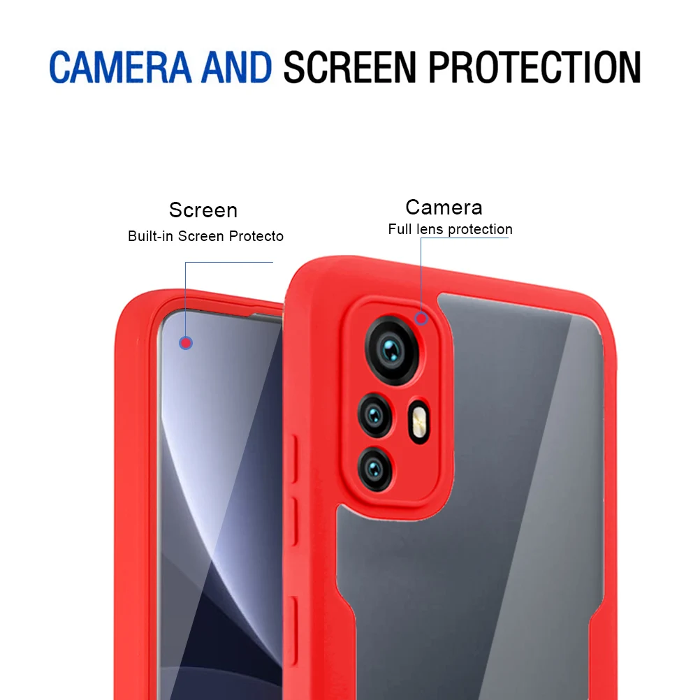 360 полноразмерный противоударный чехол для телефона Xiaomi 12 11T 11i 11X 11 Lite Redmi Note 11E Pro