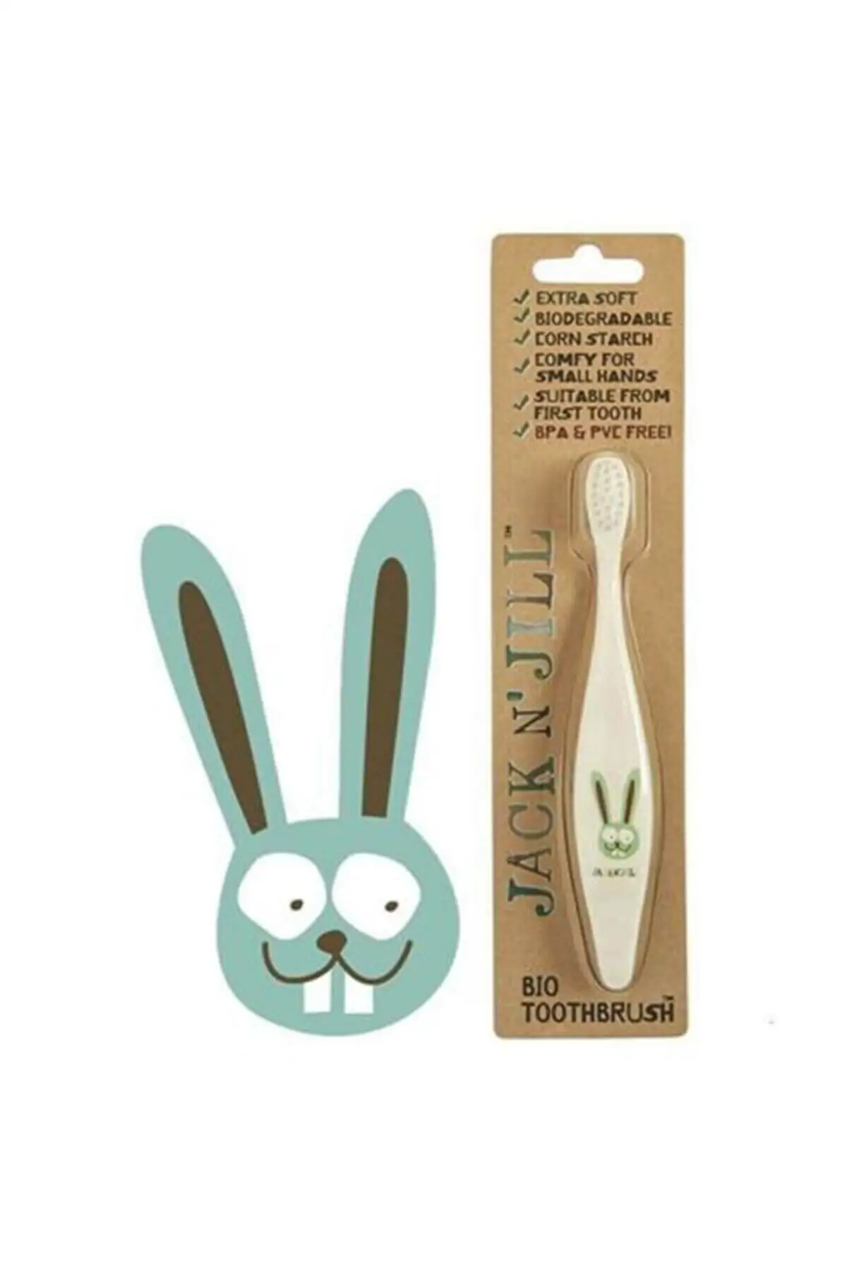 

Jack N' Jill Corn Cob Toothbrush - Bunny Original And Effective, Satisfaction Guaranteed, Certified