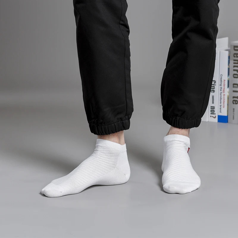 5pairs high quality men's ankle socks breathable cotton sports socks pure cotton sports summer slimming short sokken size 39-43