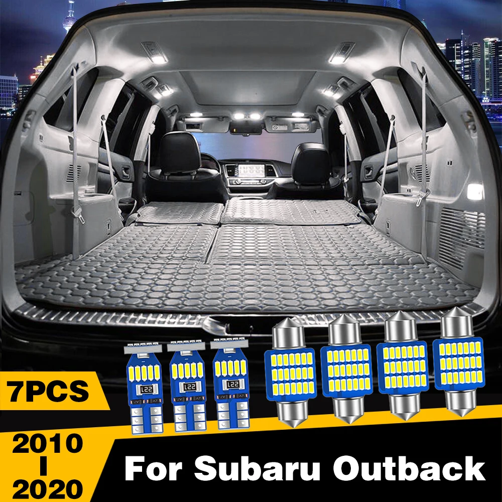 

7 шт., декоративные лампы для автомобилей Subaru Outback 2010-2014, 2015, 2016, 2017, 2018, 2019