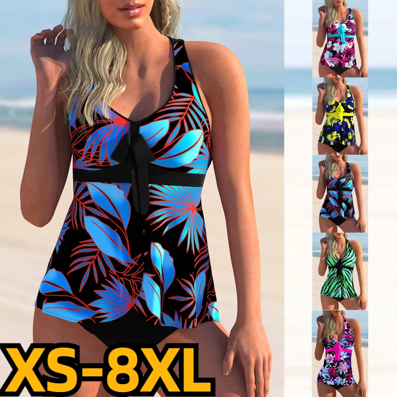 

Beachwear Monokini Swimsuit Bathing Suit Sexy High Waist Summer New Design Printing Swimdrss Women Two Piece Tankini Swimwear