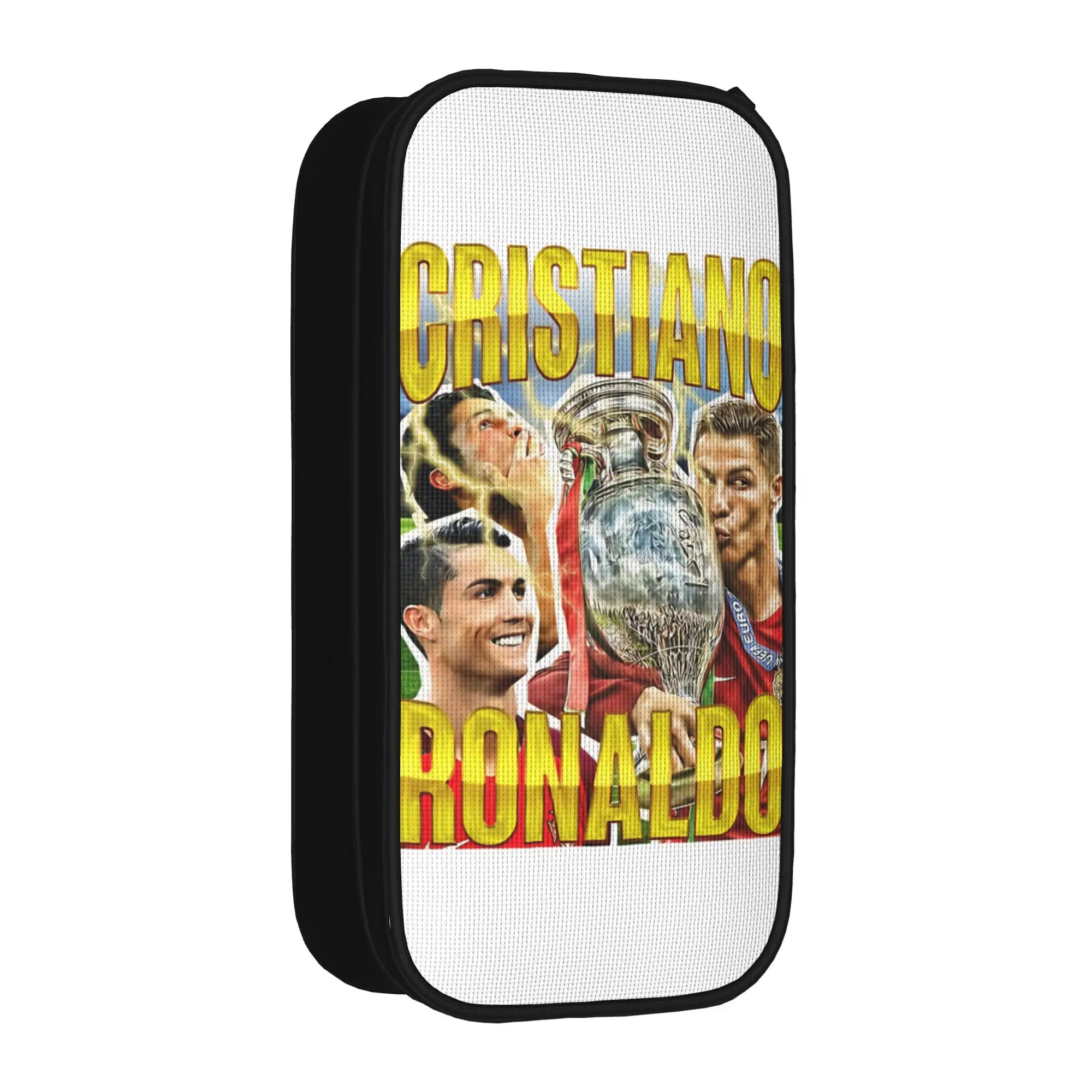 Фото Модные пеналы Siuuu El Bicho, пеналы Ronaldos, детские большие сумки для хранения, школьные принадлежности, канцелярские товары на молнии №2