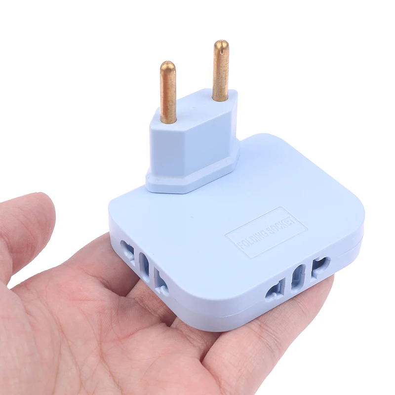 

European Regulation 1 In 3 Convenient Rotary Plug Germany France Russia Spain Travel Lightweight Universal EU Adapters