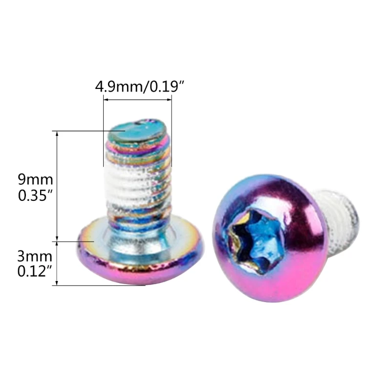 16 шт. винт ротора велосипеда болты дискового тормоза M5x9 с установочным ключом T25