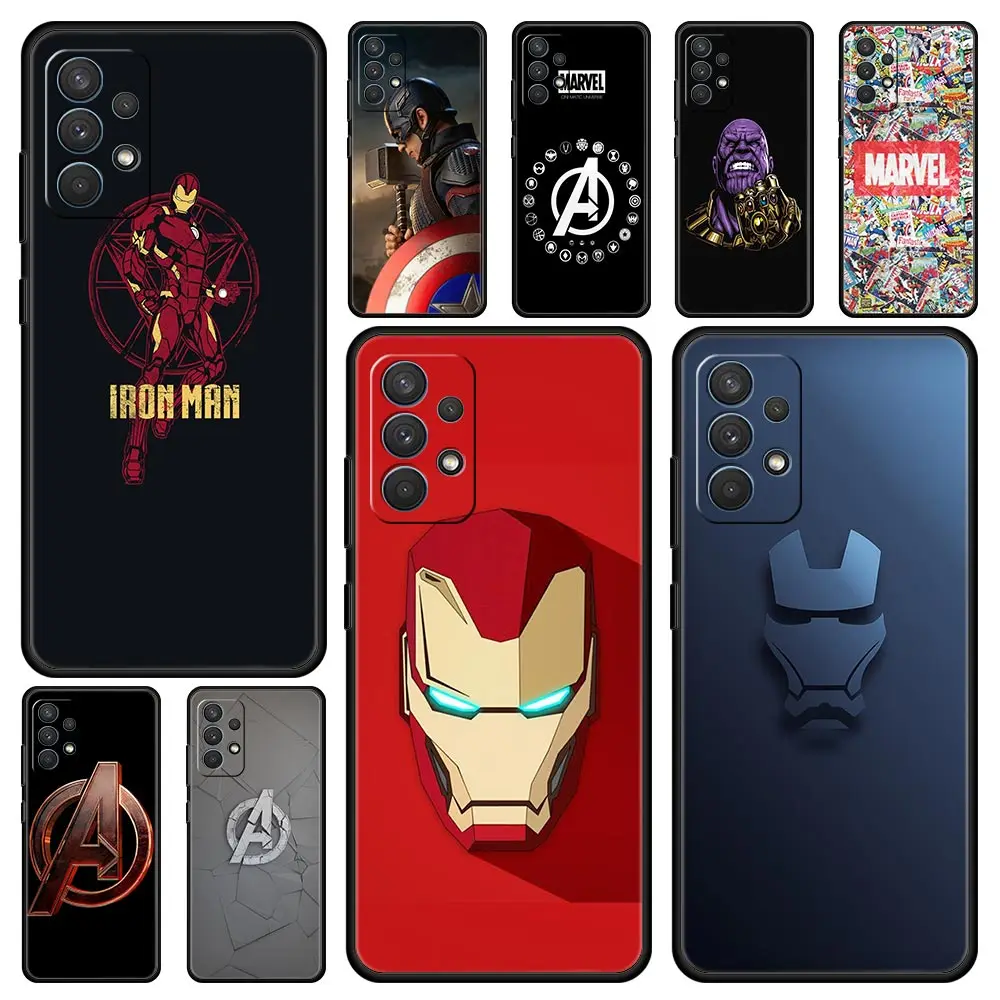 

Cover Case for Samsung Galaxy A01 A02 A03 A11 A12 A13 A21S A23 A31 A41 A51 A71 A91 A22 A32 A33 Capa Full Marvel Iron Man Comics