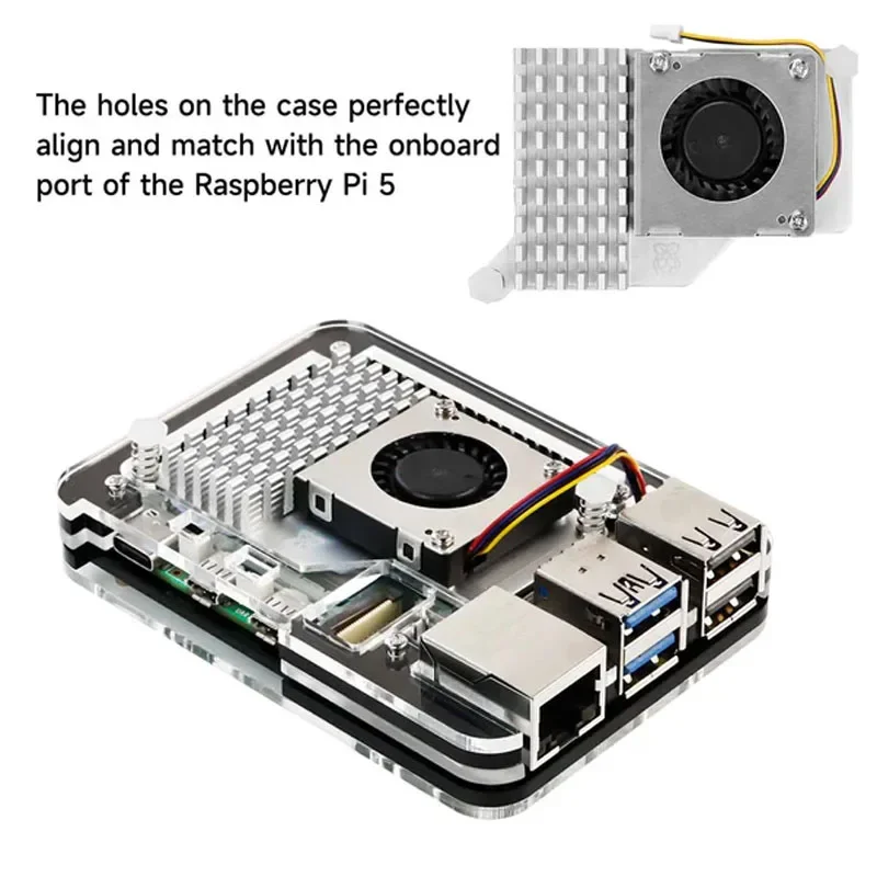 Фото 5-слойный акриловый чехол для Raspberry Pi 5 №5