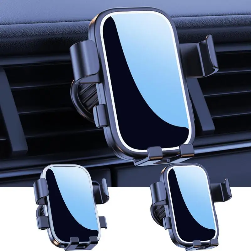 

Universal Car Phone Holder Dual 360 Degree Swivel Heads Gravity Air Vent Car Mount With Suction Cup Car Interior Accessories