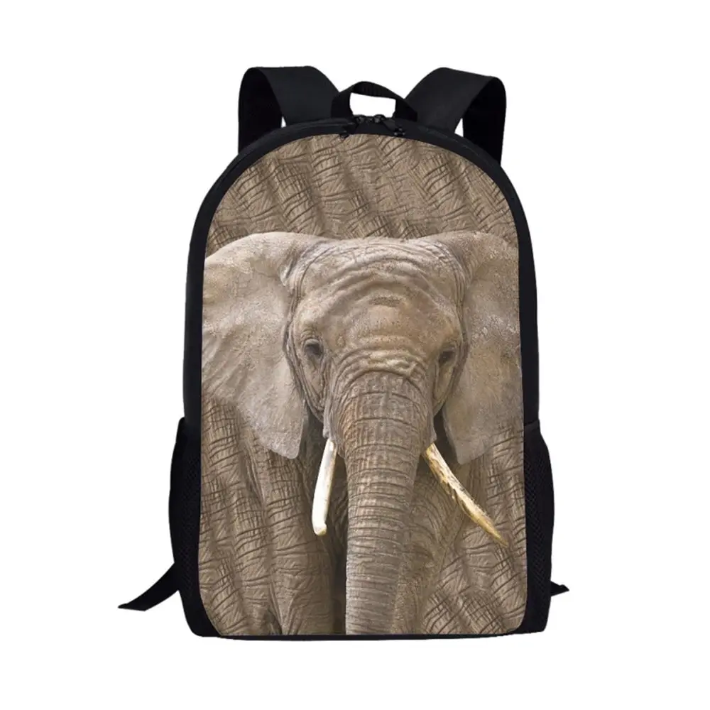 

Прямая поставка, школьная сумка для подростков, новый тренд, рюкзак с 3d-изображением слона для путешествий, студентов колледжа, Повседневная практичная сумка для компьютера