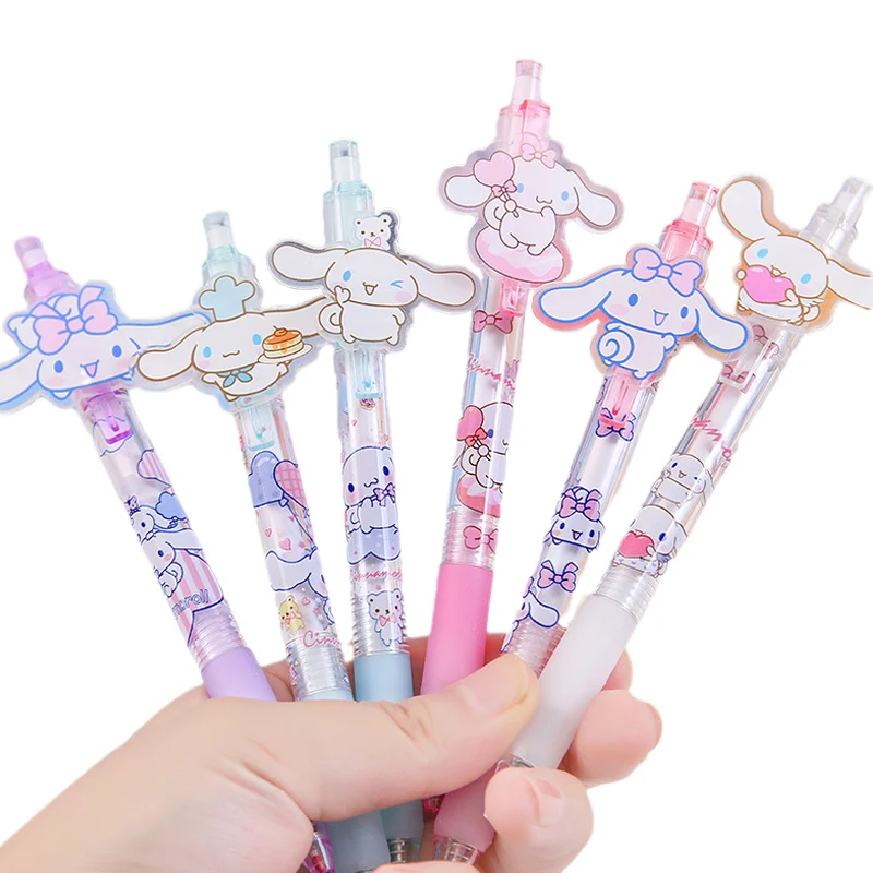 

Sanrio Stationery Cinnamoroll Kawaii Kuromi Melody Press Gel Pen 0.5mm Mestery Anime Hellokitty Limited Lucky Random Girl Gift