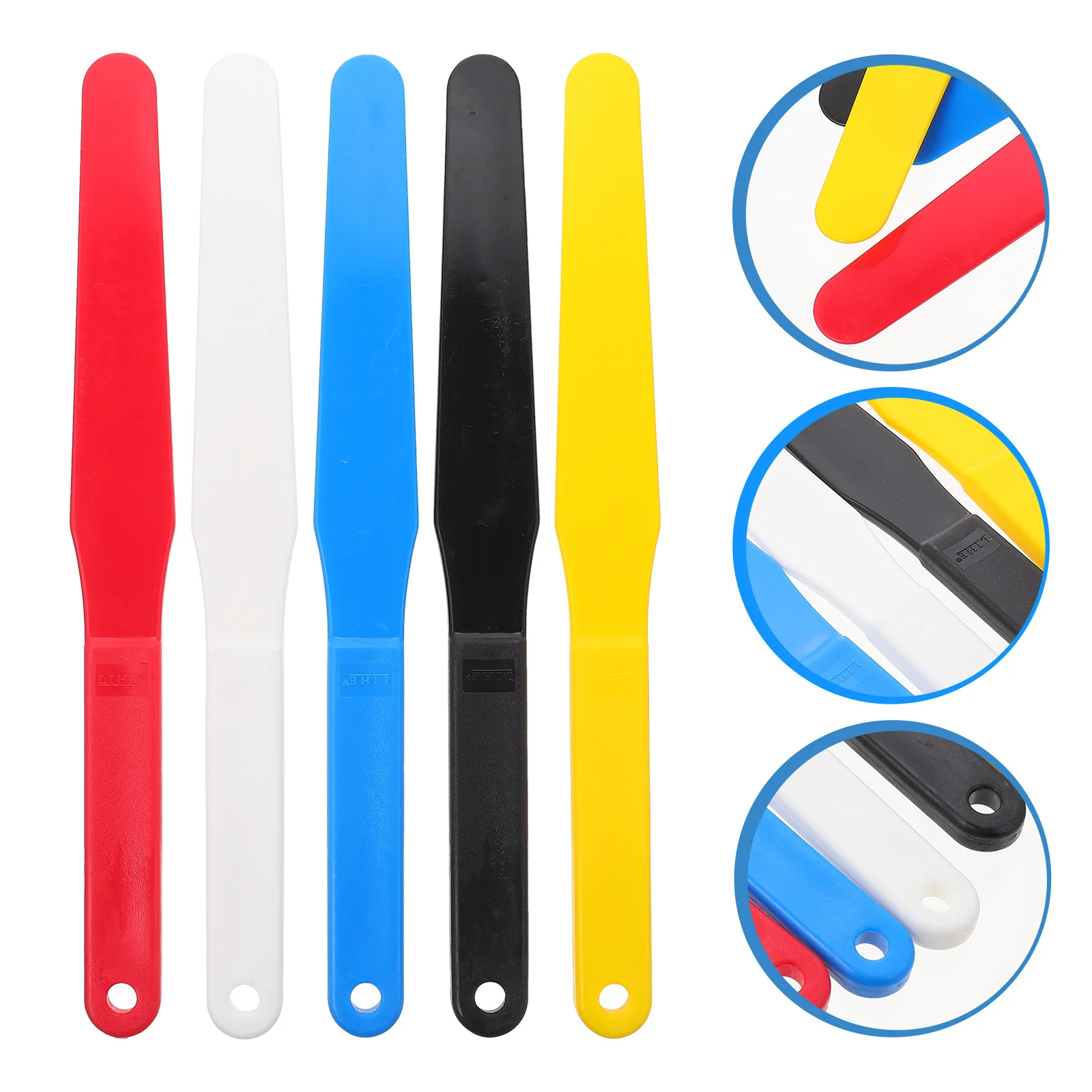 

Лопатка для покраски, скребок для смешивания акриловых инструментов, шпатели, силиконовые цветные принадлежности, инструмент для художест...