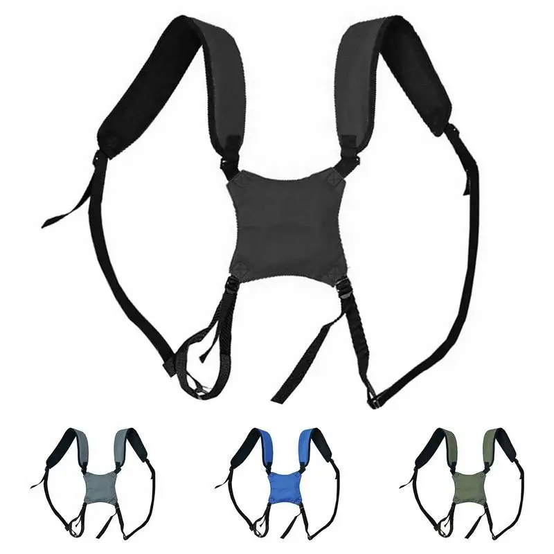 

Double Shoulder Golf Bag Strap Adjustable Golf Bag Double Strap Golf Bag Cross Strap with Shoulder Pads Universal Replacement