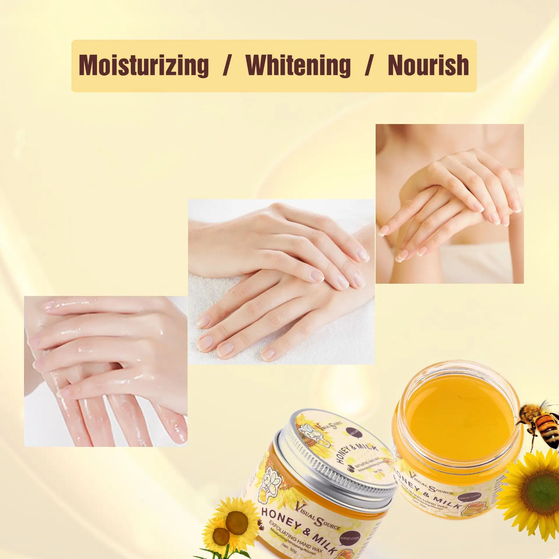 

Mango For Hands Mask Hand Wax Whitening Moisturizing Repair Exfoliating Calluses Filming Anti-Aging Hand Skin Cream 50g