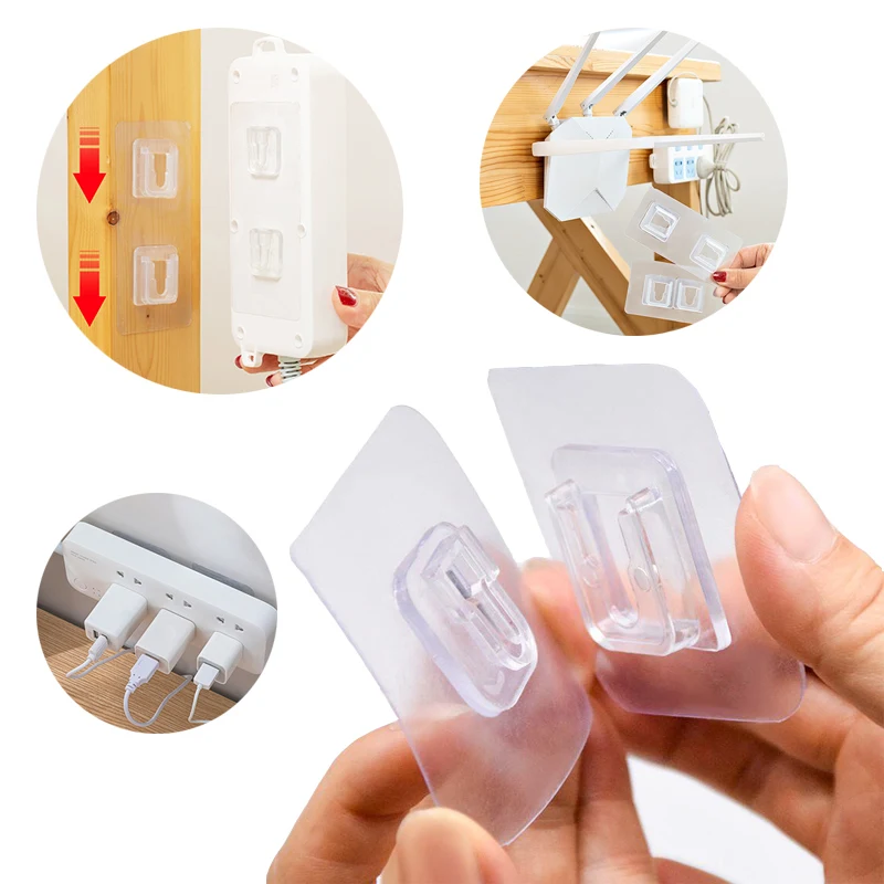 

Double-Sided Adhesive Wall Hook on Hangers Stickers Hooks Wall Mount Self Adhesive Hook in the Bathroom For Kitchen Organizer