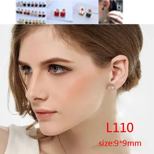 

L110 Fashion Stud Earrings Mini Windmill Natural Shell Agate 9mm Stud Earrings Shape Jewelry Gifts for Girlfriend