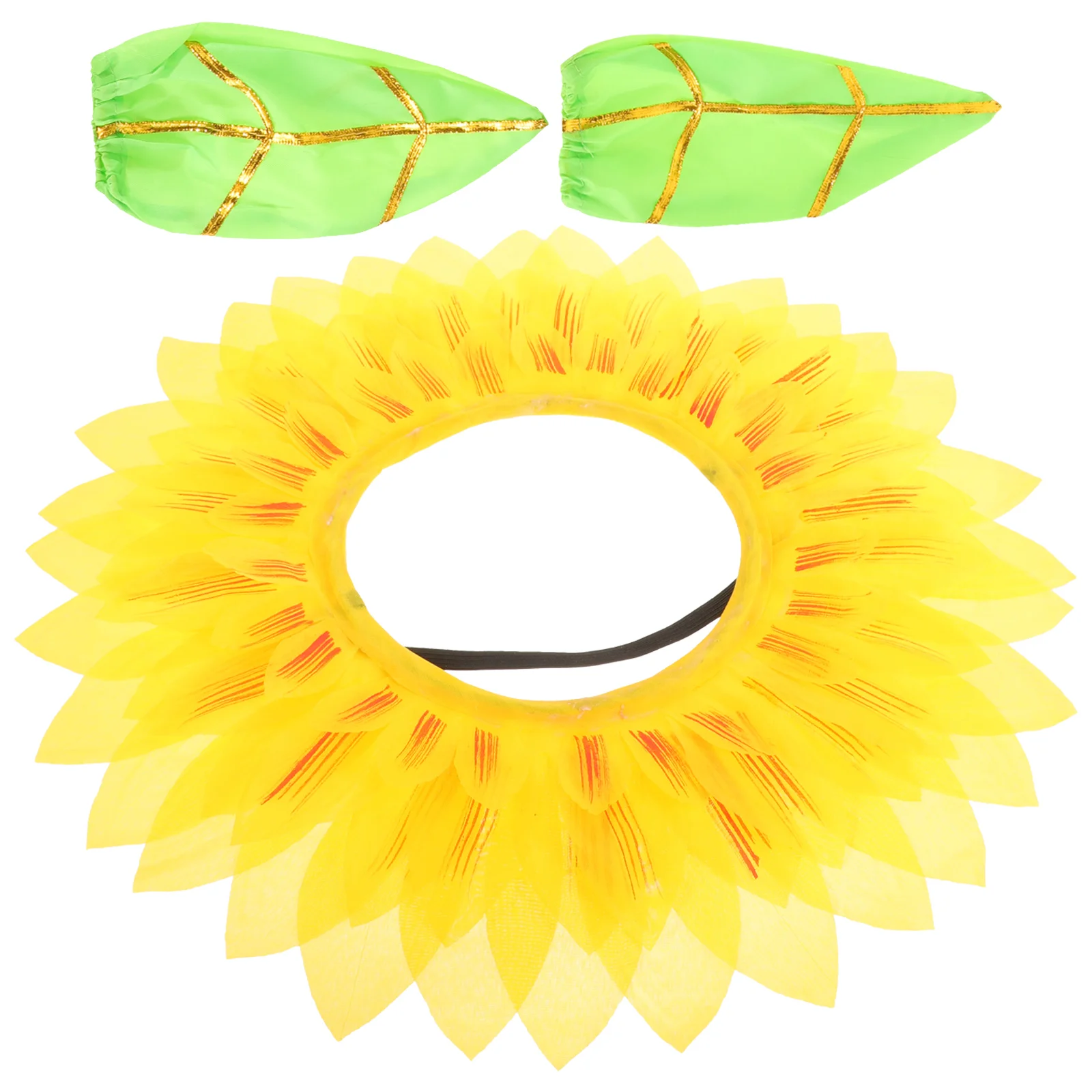 

Sunflower Headgear Kids Funny Costume Performance Props Headpiece Halloween Cosplay Hat Novelty Headdress Headband