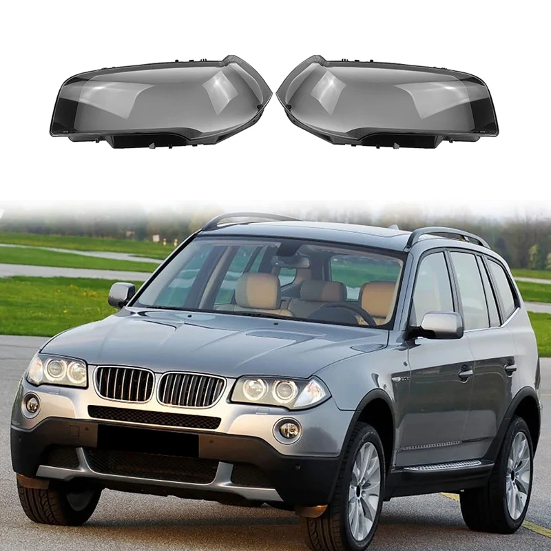 Для-BMW X3 E83 2006-2010 корпус фары абажур прозрачная крышка объектива