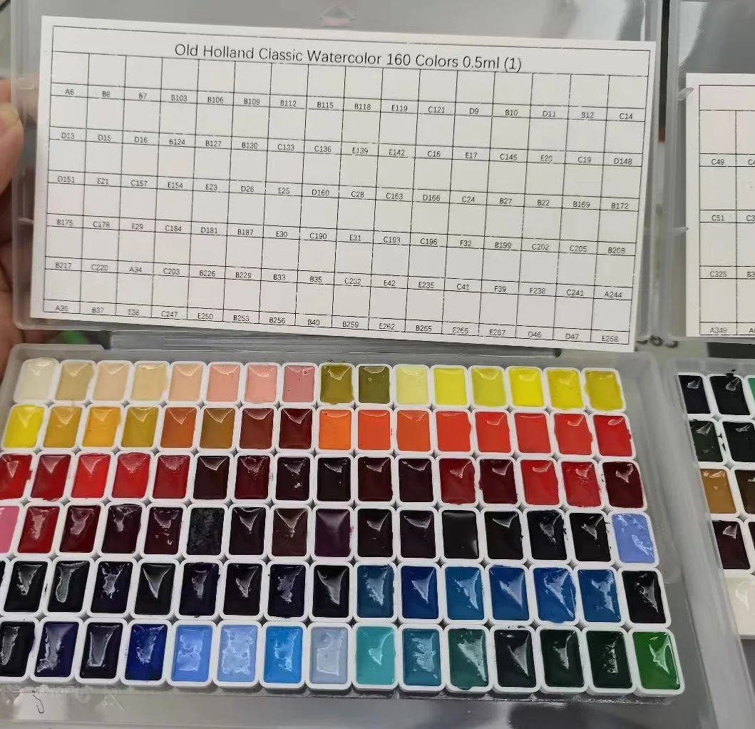 Оригинальная Акварельная пигментная упаковка старого голландского класса для