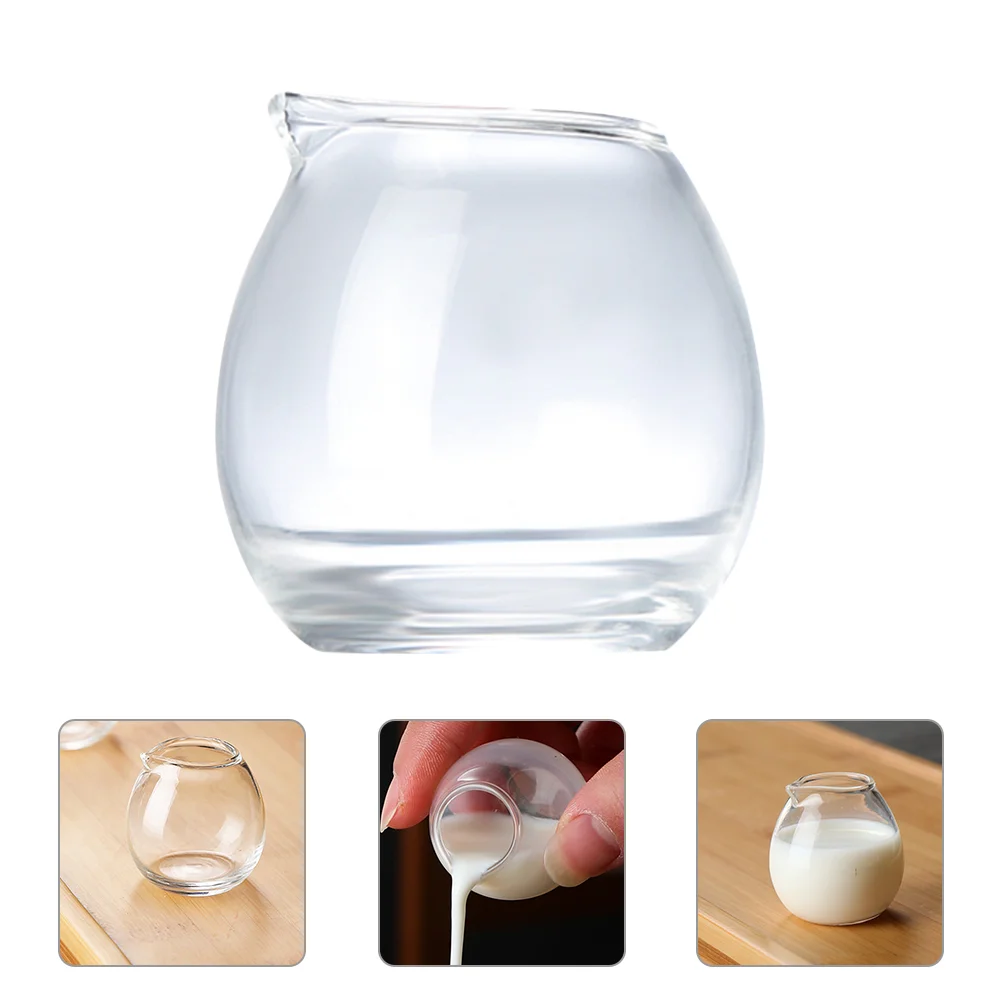 

Glass Frothing Pitcher Cup: Glass Coffee Cappuccino Latte Steaming Pitcher Barista Jug Sing Mouth Cup Coffee Supplies