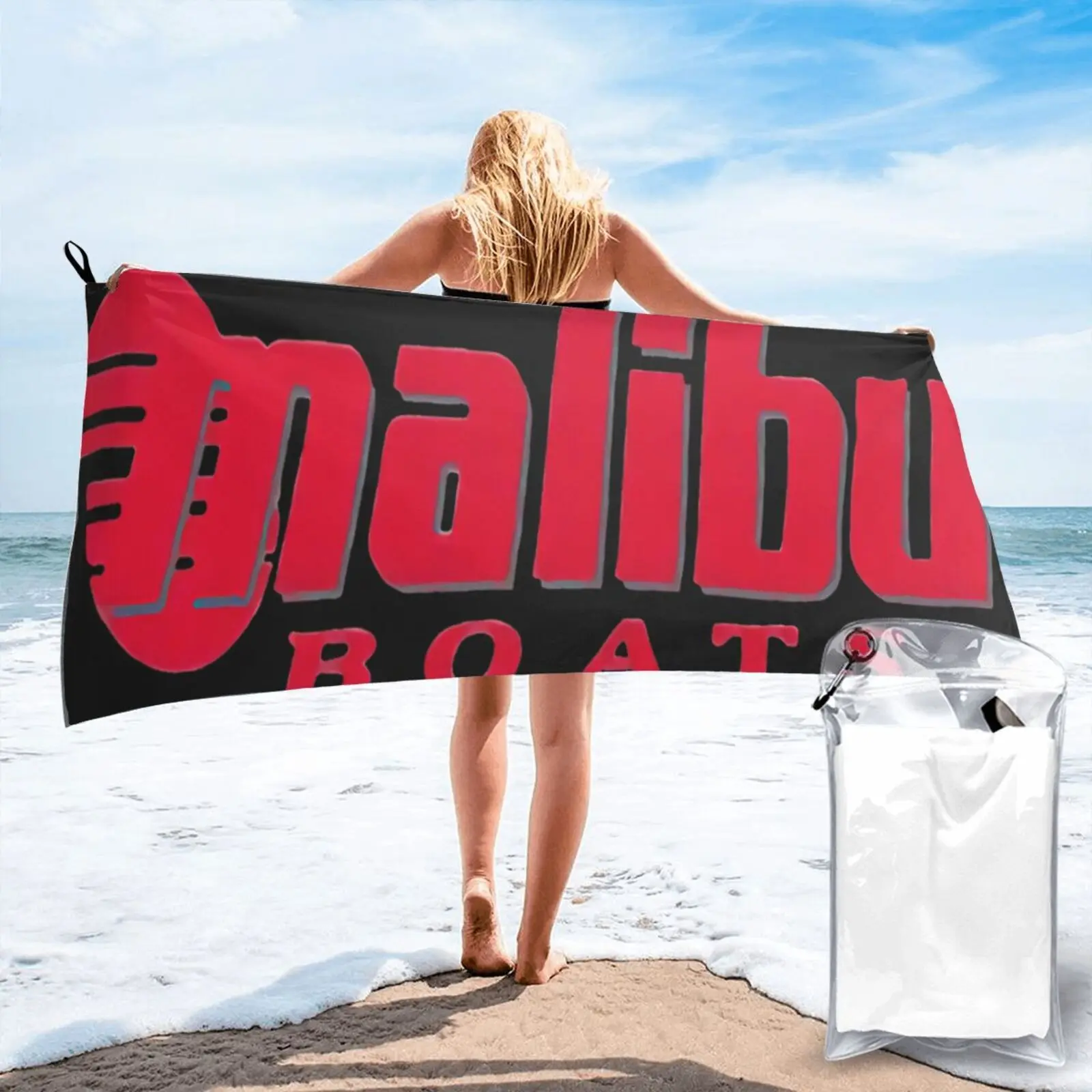 

Пляжное полотенце Malibu Boats Sz, набор аксессуаров для ванной комнаты, банное полотенце для рук, банное полотенце для волос, набор аксессуаров дл...