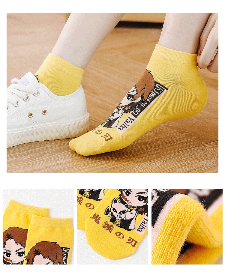 Носки Короткие хлопковые для косплея аниме камадо танджиро незуко из