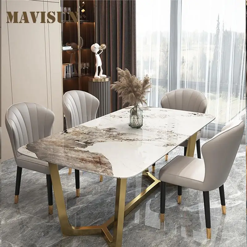 

Marble Top Dining Table Chairs Designs For Restaurant Large Family Modern Minimalist Kitchen Table For Dinner Italian Furniture
