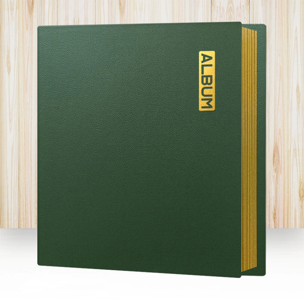 

Leather PU Photo Album A4 Self-adhesive Sticky Scrapbook Refillable Book