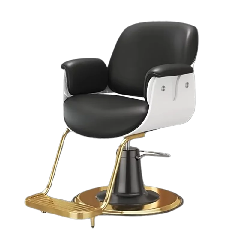 Винтажное кресло для красоты классическое ретро-парикмахерское черное