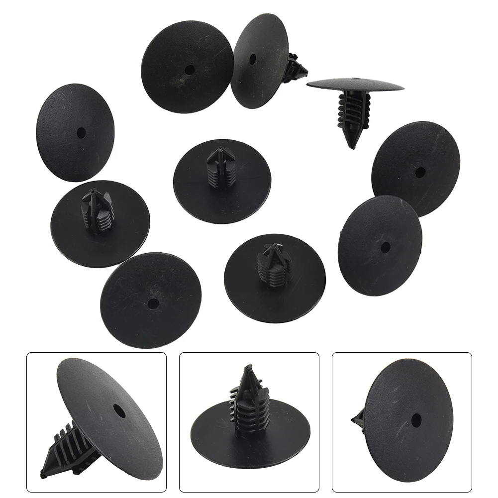

For Clio Scenic Spruce Clip Securing Clip Wheel Arch Lining 10mm Hole 7703077435 Accessories Black Replacement