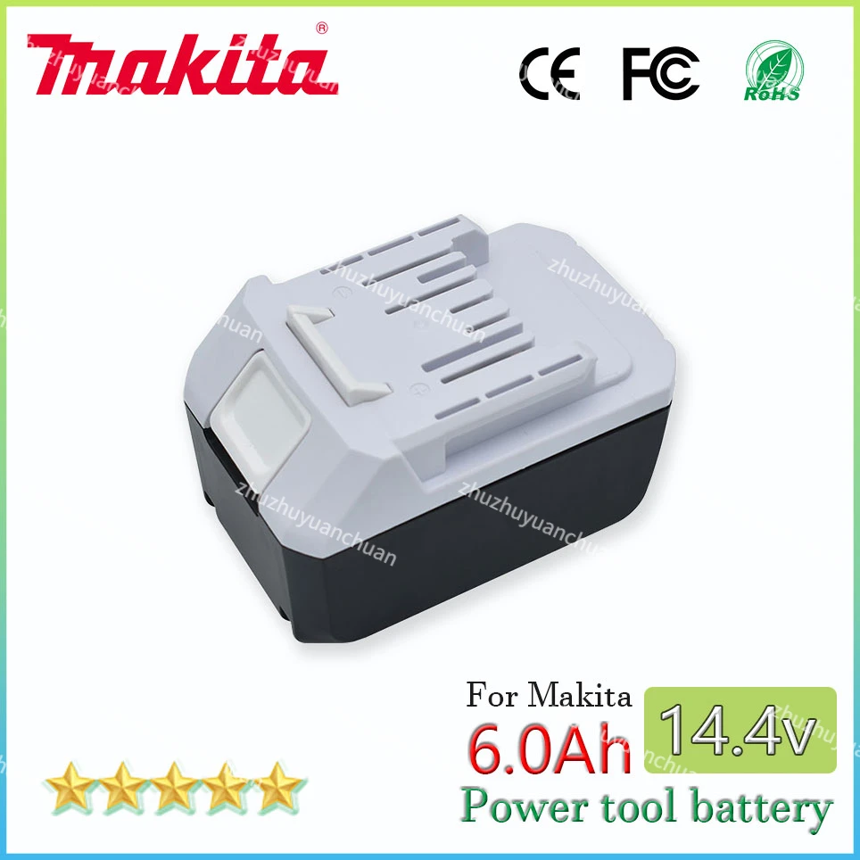 

14.4V 6.0AH Makita Rechargeable Li-Ion Battery For Makita Mak BL1415G BL1413G BL1460G DC18WA UH480D UH520D UM165D UR140D DMR106