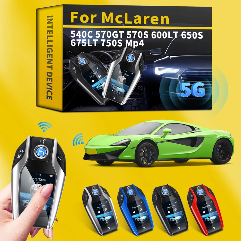 

For McLaren 540C 570GT 570S 600LT 650S 675LT 750S Mp4 Modified Smart Remote Key LCD Display Screen for Keyless-go Smart Car Key