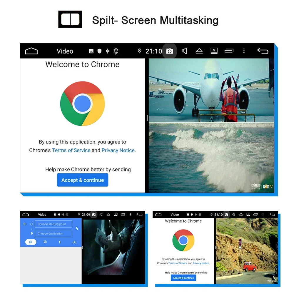 1920*720 Carplay 13 1 &quotAndroid 13.0 8 ГБ + 256 Автомагнитола GPS WIFI мультимедиа для Toyota Corolla 2019-2022 RAV4