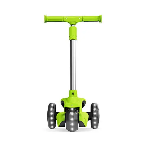 

Free shipping 3 Wheel Light-Up Kick Scooter - Max Grip Light up Deck and PVC Wheels- Adjustable Height Ages 3+,