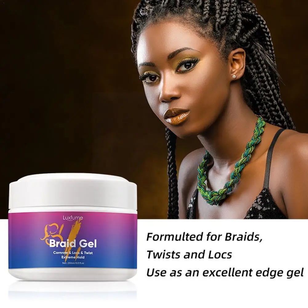 

Braiding Gel Anti-Hair Loss Hair Braiding Gel Tames Gel Hair Hair Cream Braid Cream Wax Shaping Styling Frizz Edges Control I6X6