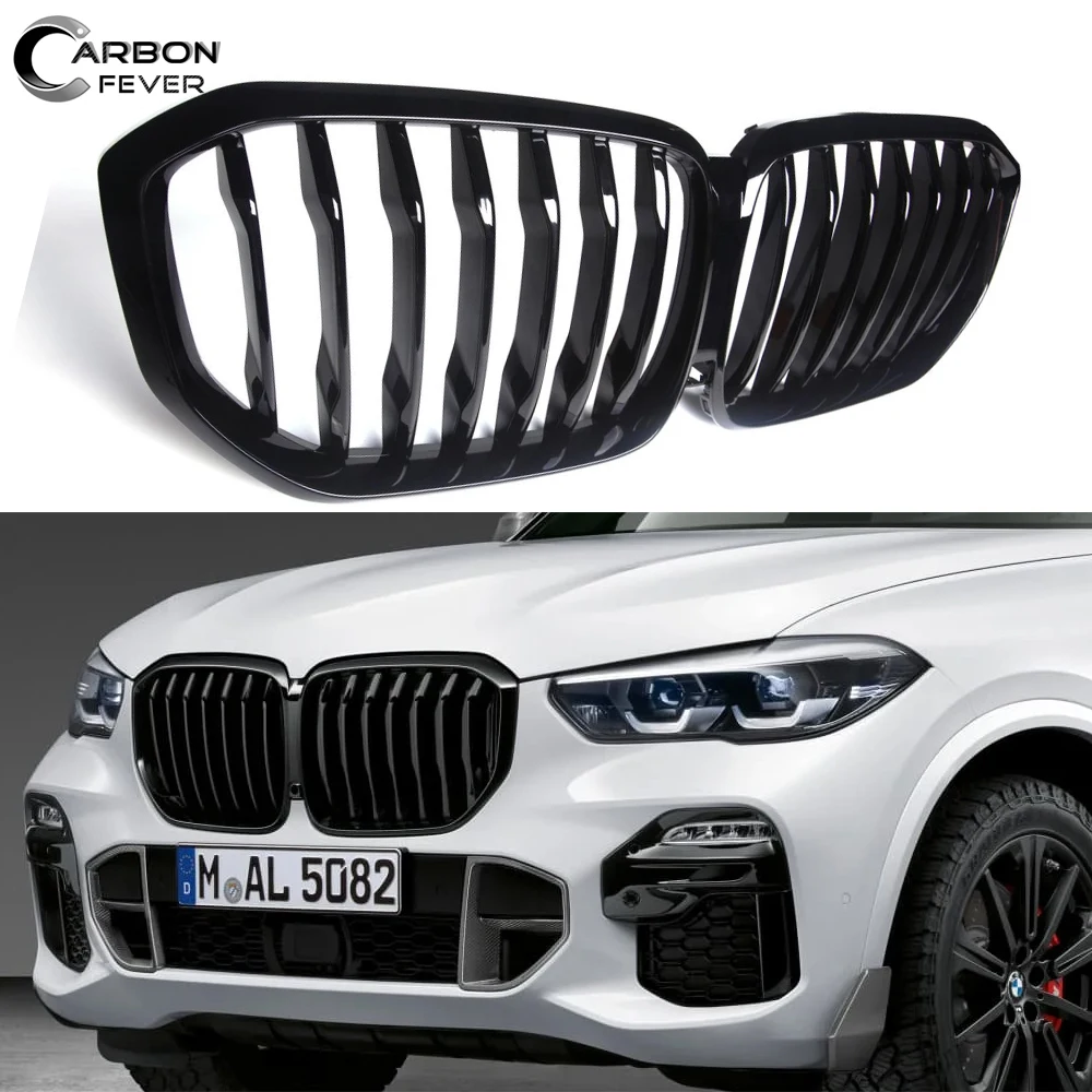 Сменная передняя решетка радиатора ABS 1-Slat для BMW New X5 G05 &amp X5M F95 201-2022 | Автомобили и