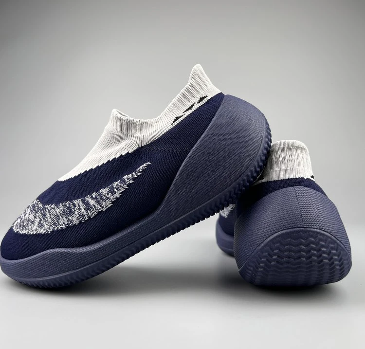 Men`s Slip-on fly-sewing breathable stretch fabric anti-slip treadmill running fitness sock shoes mens Lazier jogging shoes