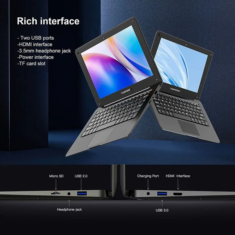 Мини нетбук 6ГБ+64ГБ Intel N3350 двухъядерный 1280X800 Windows 10 Pro ноутбук недорогой студенческий портативный wifi компьютер.