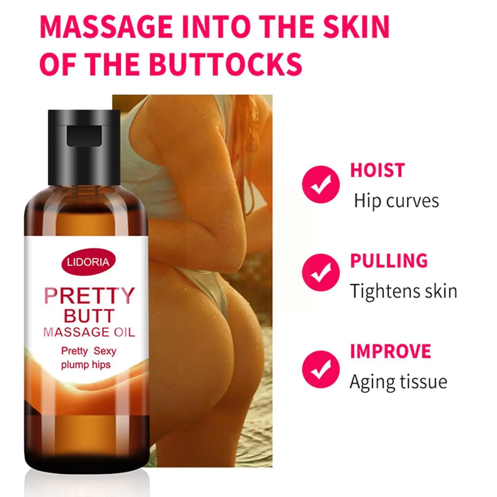 

35ml Buttock Exercise Butt Enlargement Massage Oil Sexy Breast Enhancement Hiplift Effective & Hip Essential Firm Oil Lift O5D0