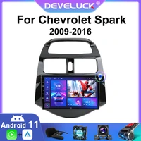 2 din android 11 car stereo radio multimedia video player for chevrolet spark beat matiz creative 2009 2016 navigation carplay