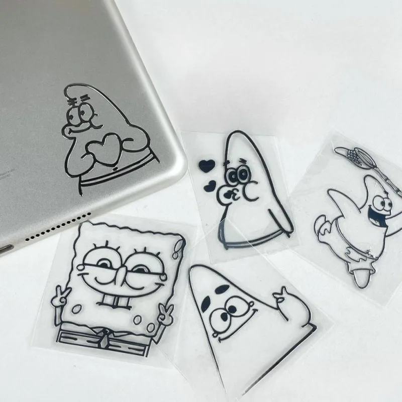 Металлическая наклейка Губка Боб Квадратные брюки простой мультяшный милый