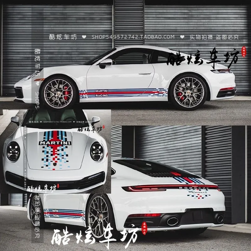 

New Car Stickers Custom Decorative Vinyl Car Decals FOR Porsche 992 718 911 918 Body Sports Fashion Retrofit Car Film