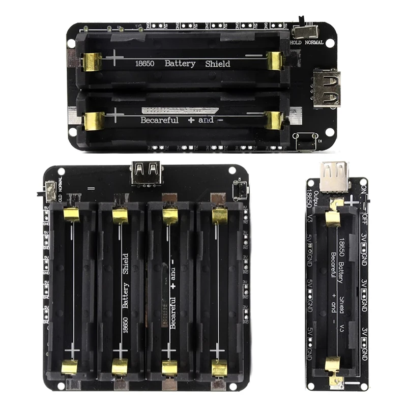 Плата расширения двухвольтной 18650 литиевой Φ V8 модуль 5 В/3 А 3 В/1 Micro USB для Arduino ESP32