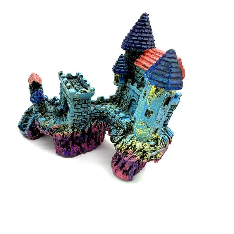 Искусственный Аквариумный Замок Украшение Из Смолы Горная Пещера Водный Пейзаж