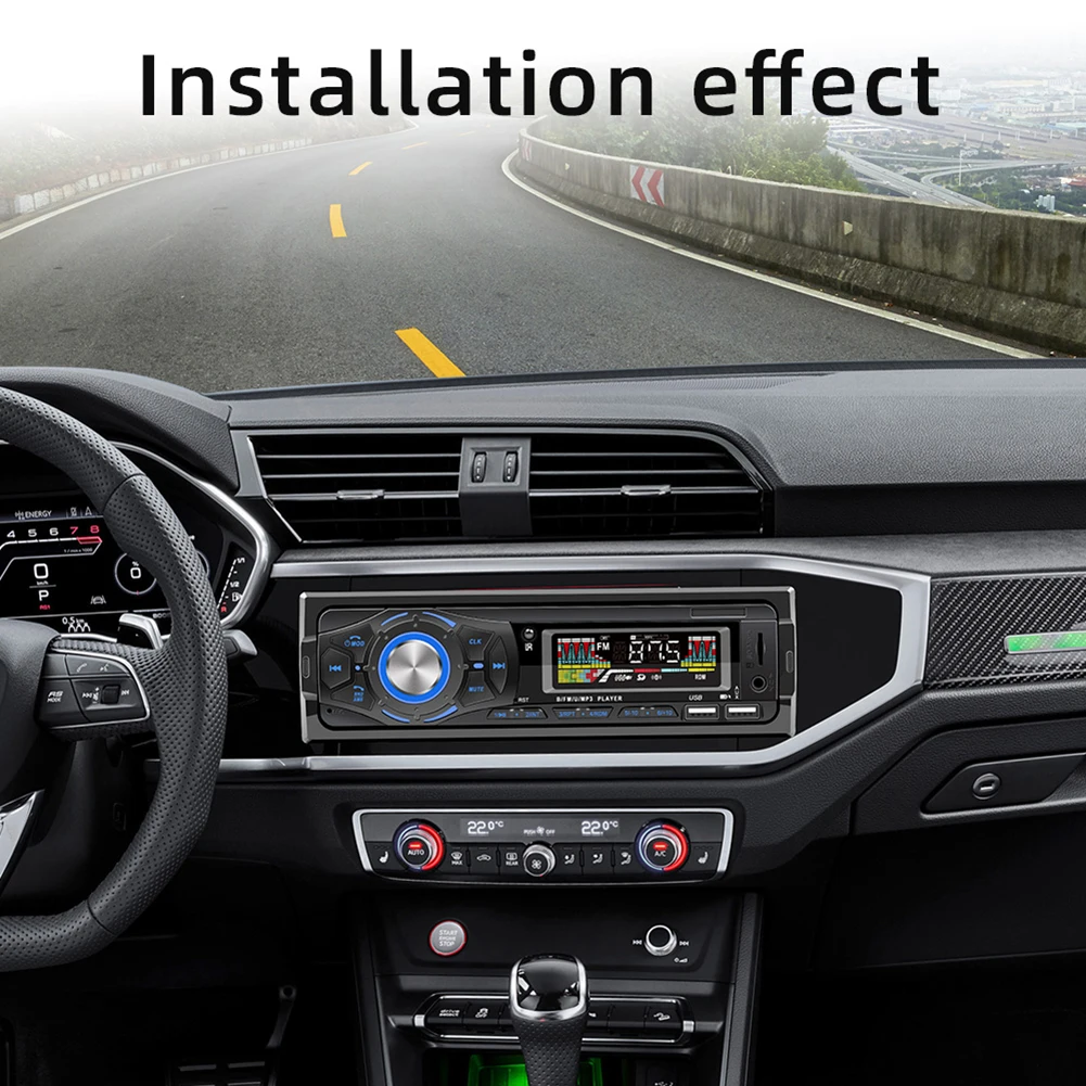 

1 Din аудио музыкальный плеер In-dash 55Wx4 автомобильный мультимедийный плеер с ЖК-экраном Автомобильный радиоплеер USB зарядное устройство Bluetooth-С...