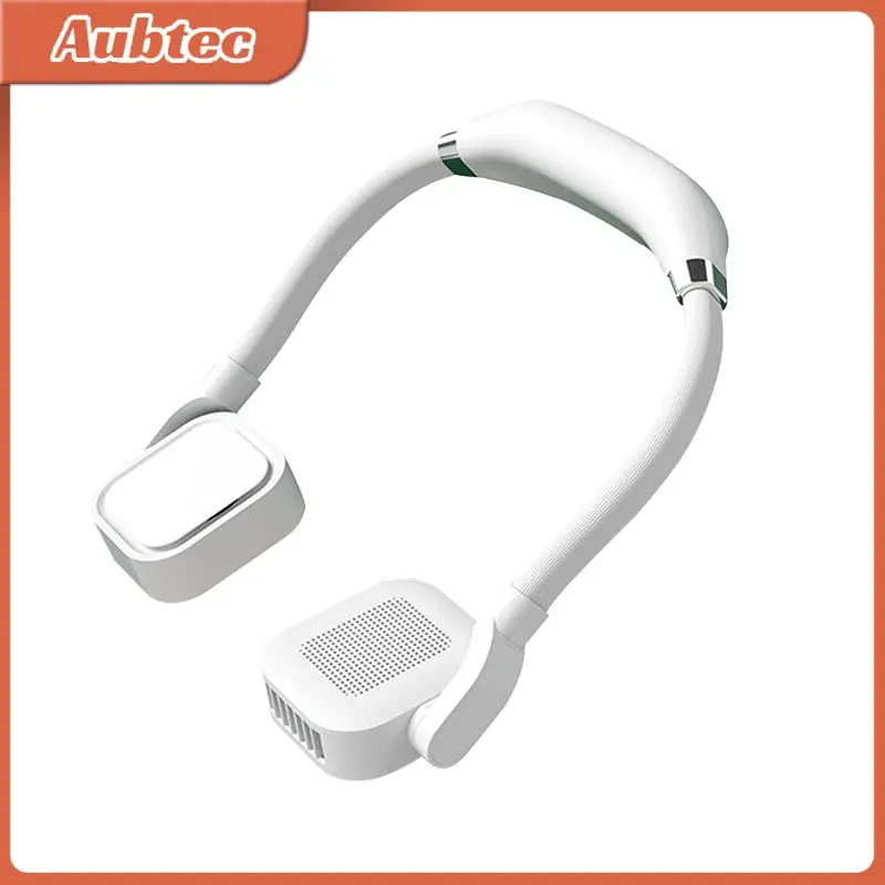 

Портативный мини-вентилятор с двойным охлаждением, 4000 мАч, зарядка через USB, вращение на 180 градусов