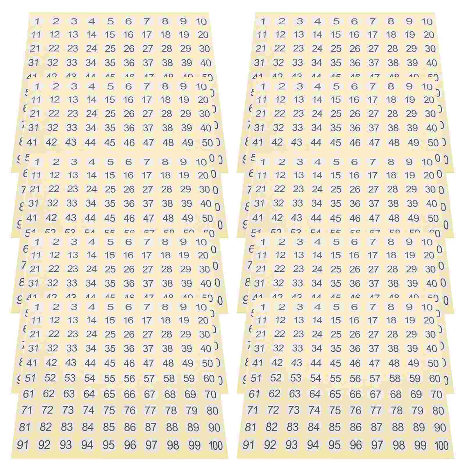

Number Stickers Classroom Marking Labels Numbered 1-100 Classification Decals Home Office Numbers