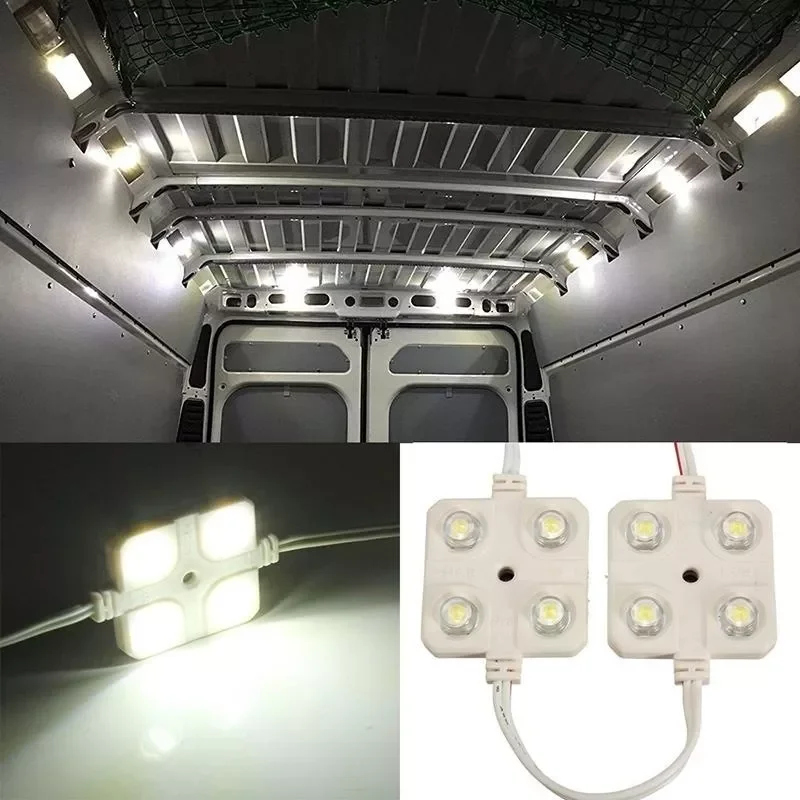 

New Ballon 2022 5x4 LED Interior Lights Kit For Trailer Lorries Car Roof Light Kit Van Interior Ceiling Light Glow In The Dar