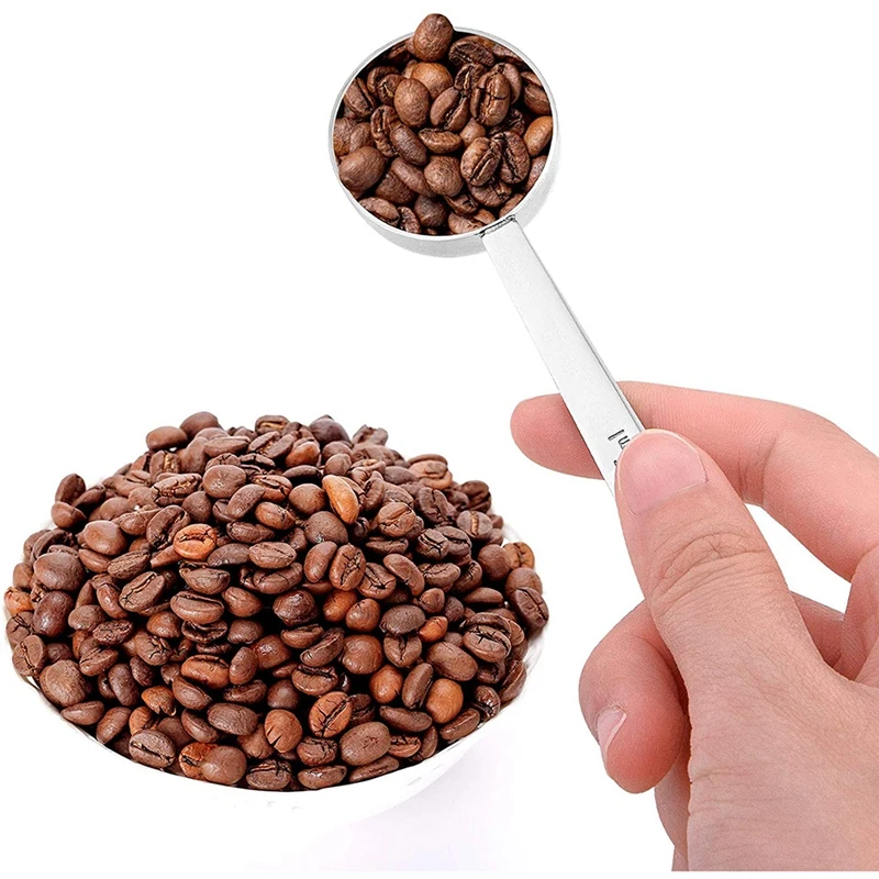 4 упаковки кофейных ложек 2 столовых ложки и 1 столовая ложка из нержавеющей стали